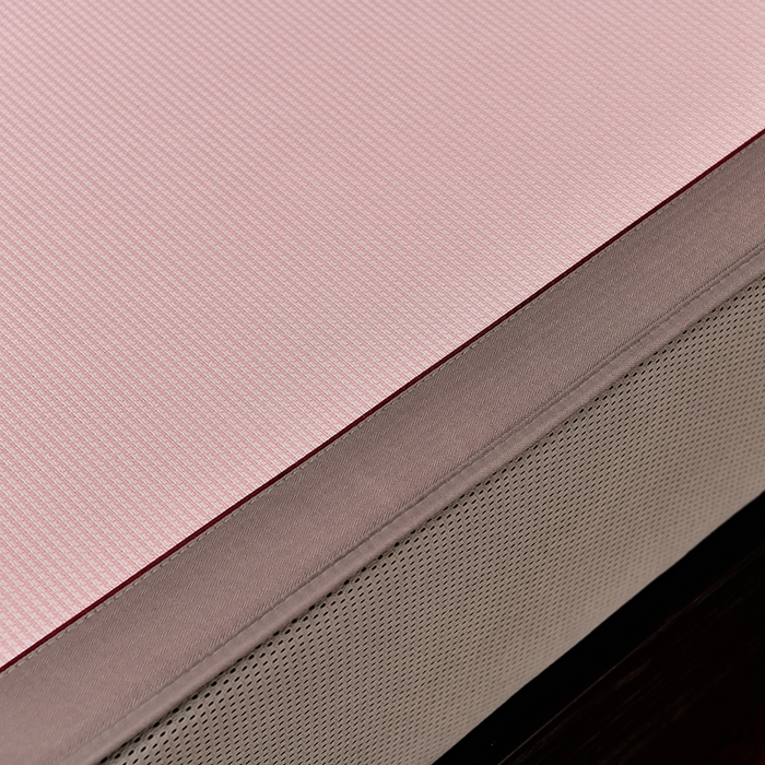 91家纺网 家纺一手货源 找家纺 小牛席业 2026新款小千鸟格-经典款抗菌席（床笠款） 粉色