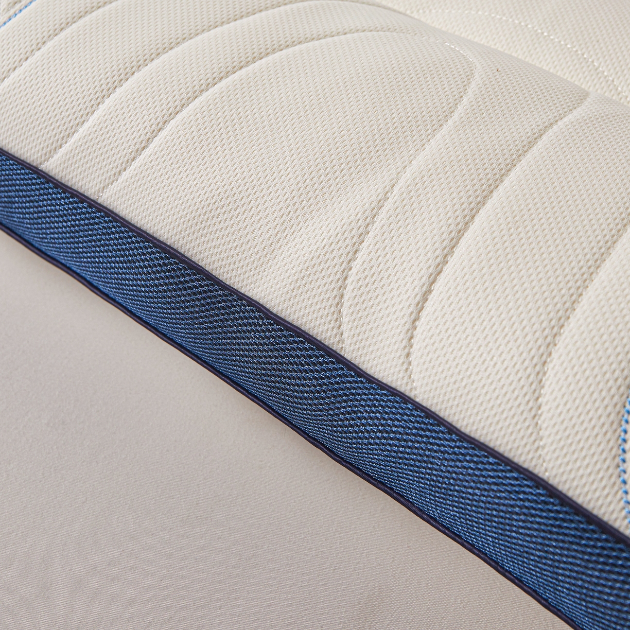 91家纺网 家纺一手货源 找家纺 （总）小桃姐家纺 2025新款乳胶8分区蓝边枕立体分区枕芯透气乳胶枕头枕芯