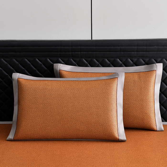 91家纺网 家纺一手货源 找家纺 （总）小牛席业 2026新款3D刺绣印尼藤-熊猫刺绣款（10斤加厚）