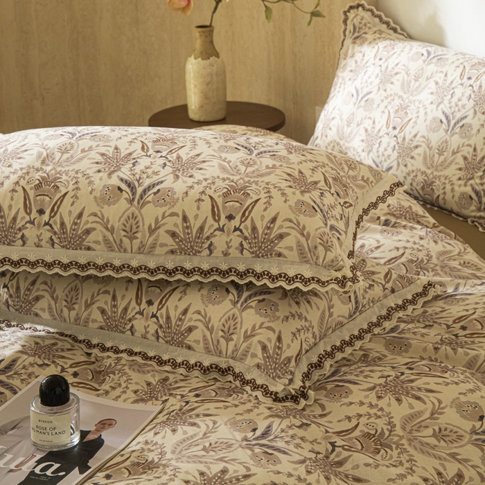 91家纺网 家纺一手货源 找家纺 （总）优米家纺 2026新款棉麻印花四件套