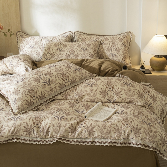 91家纺网 家纺一手货源 找家纺 （总）优米家纺 2026新款棉麻印花四件套