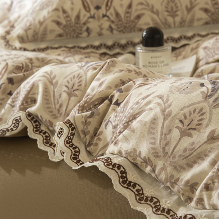 91家纺网 家纺一手货源 找家纺 （总）优米家纺 2026新款棉麻印花四件套