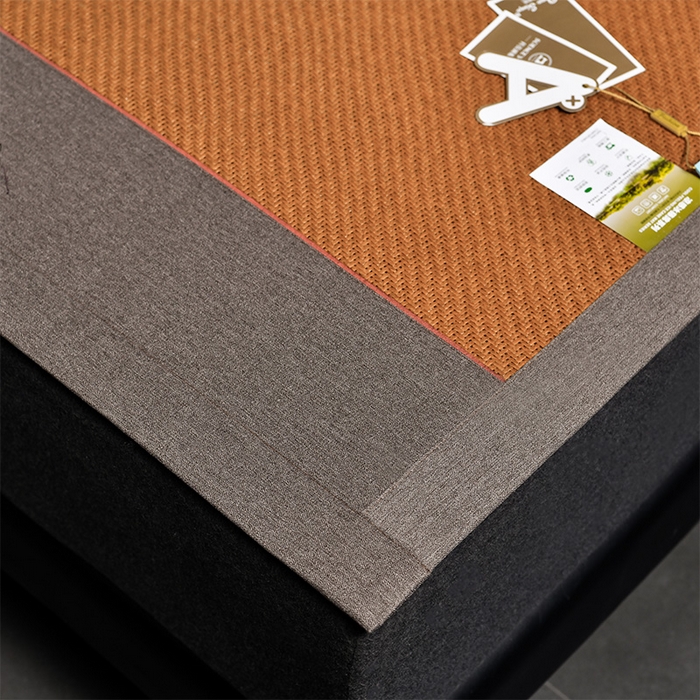 91家纺网 家纺一手货源 找家纺 （总）小牛席业 2026新款3D刺绣印尼藤系列-雪山刺绣款【加厚10斤重】