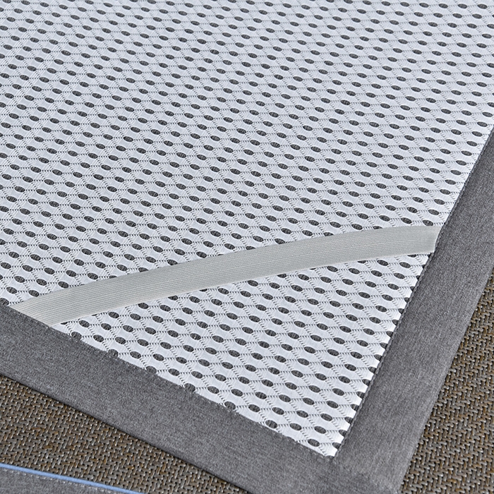 91家纺网 家纺一手货源 找家纺 小牛席业 2026新款3D刺绣印尼藤系列-雪山刺绣款【加厚10斤重】 浅咖