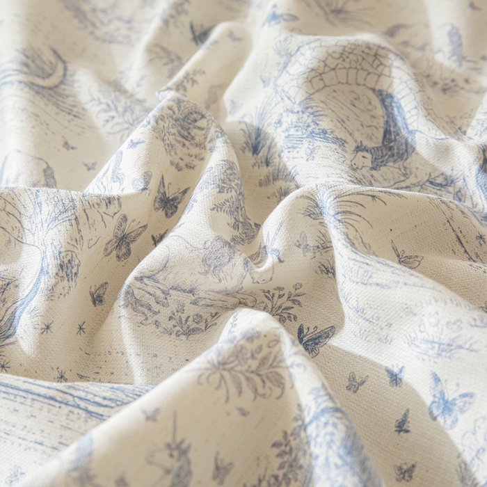 91家纺网 家纺一手货源 找家纺 优米家纺 2026新款棉麻印花四件套 以梦为马