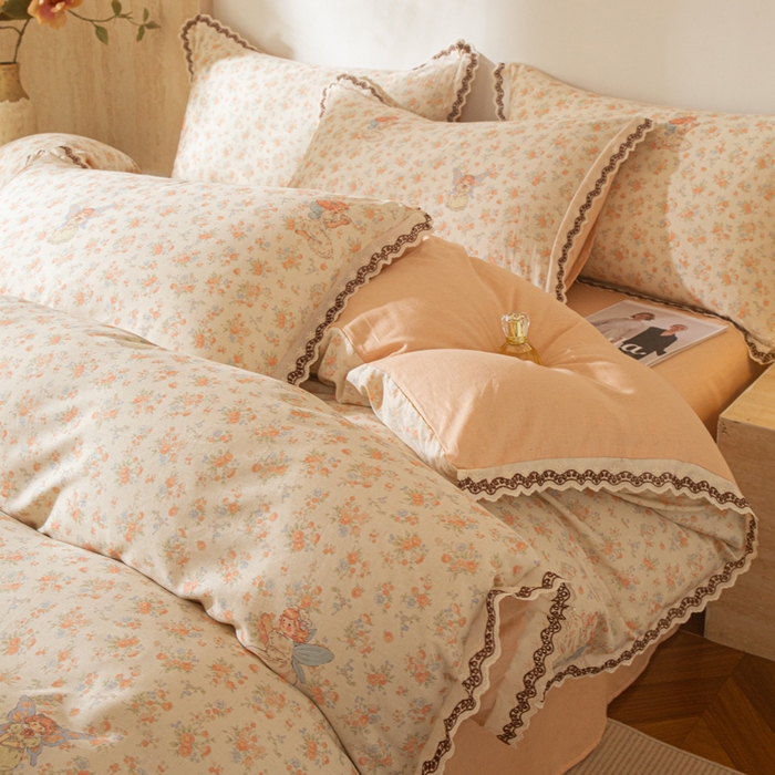 优米家纺 2026新款棉麻印花四件套 精灵仙子