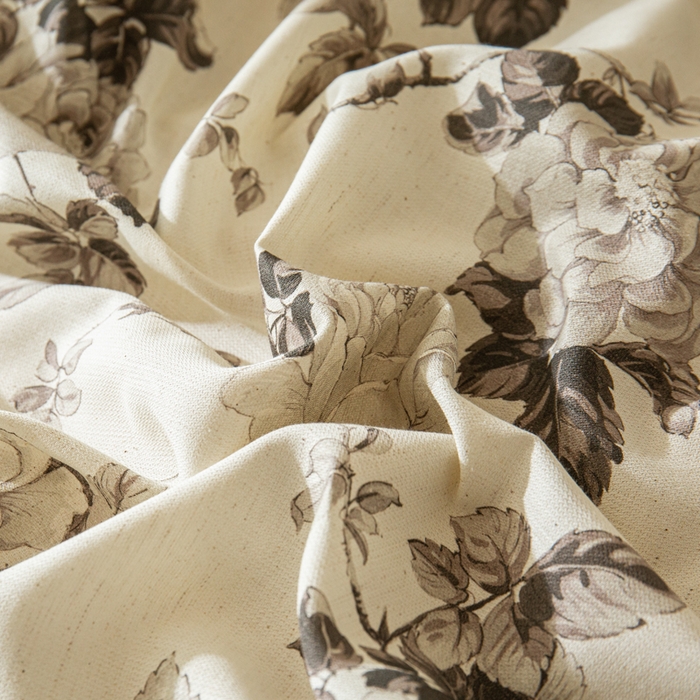 91家纺网 家纺一手货源 找家纺 优米家纺 2026新款棉麻印花四件套 月光纱