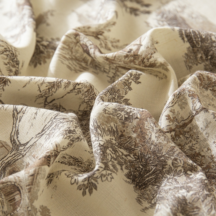 91家纺网 家纺一手货源 找家纺 优米家纺 2026新款棉麻印花四件套 光年之外