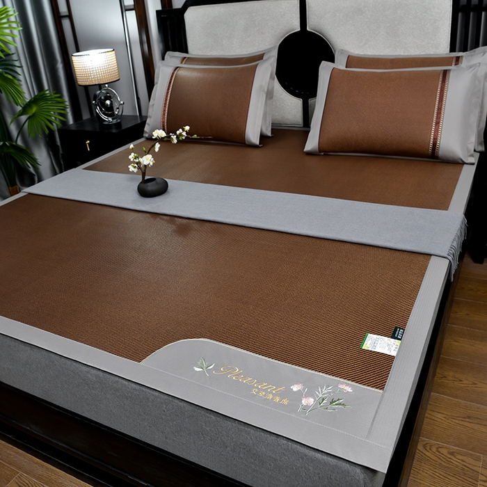 91家纺网 家纺一手货源 找家纺 （总）小牛席业 2026新款艾草清香冰藤-双面席系列