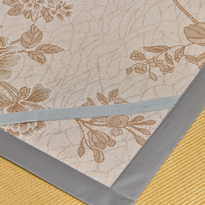 91家纺网 家纺一手货源 找家纺 小牛席业 2026新款艾草清香冰藤-双面席系列 艾草冰藤席-浅咖