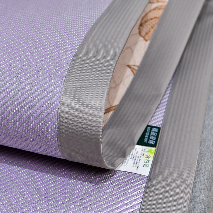 91家纺网 家纺一手货源 找家纺 小牛席业 2026新款艾草清香冰藤-双面席系列 艾草冰藤席-浅紫