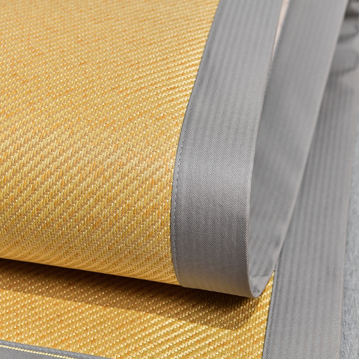 91家纺网 家纺一手货源 找家纺 小牛席业 2026新款艾草清香冰藤-双面席系列 艾草冰藤席-浅咖