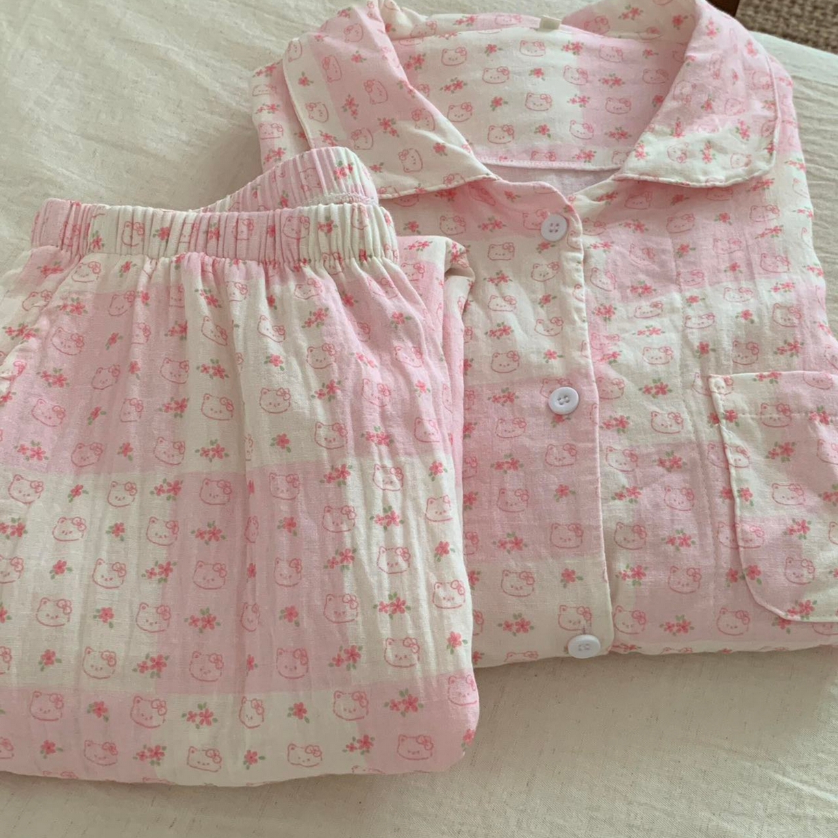 91家纺网 家纺一手货源 找家纺 （总）妍景家居生活馆 2026新款全棉纯棉双层纱睡衣