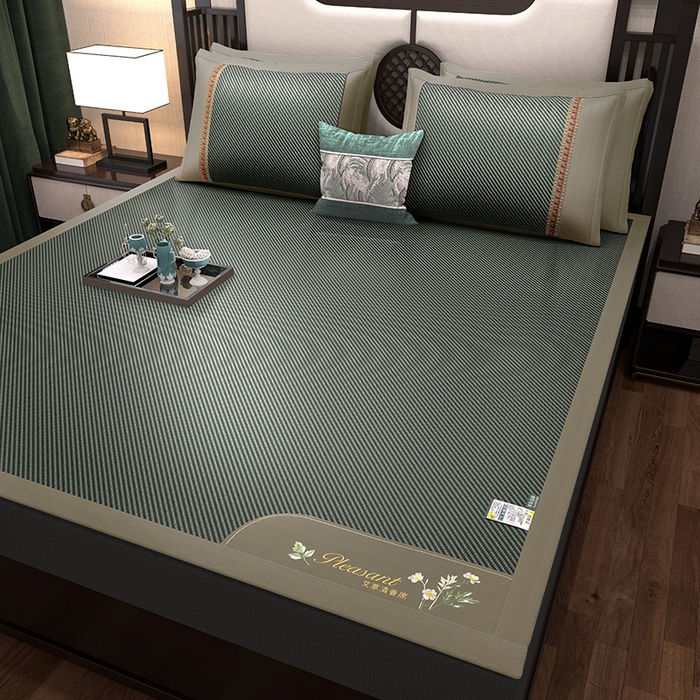 91家纺网 家纺一手货源 找家纺 （总）小牛席业 2026新款艾草清香冰藤-双面席系列（新风格）