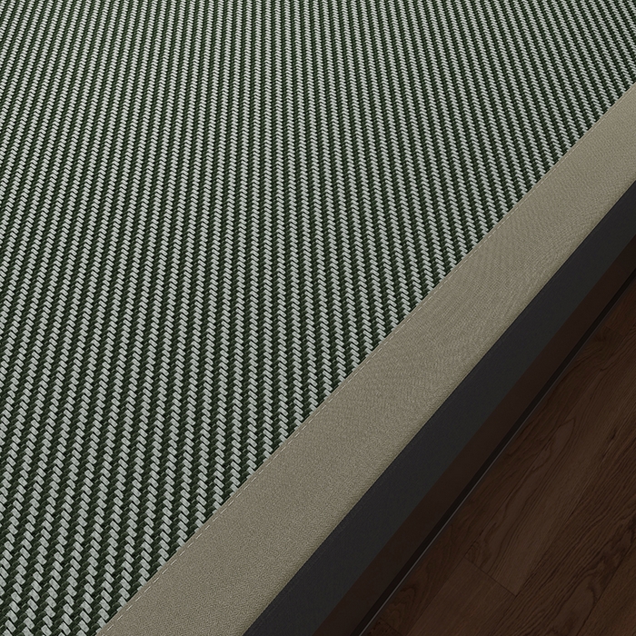 91家纺网 家纺一手货源 找家纺 小牛席业 2026新款艾草清香冰藤-双面席系列（新风格） 艾草清香冰藤席-墨绿