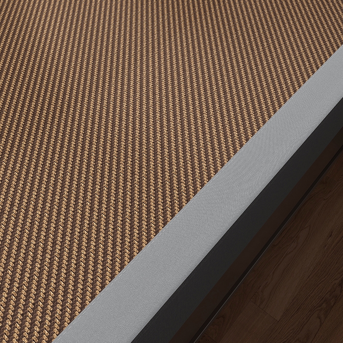 91家纺网 家纺一手货源 找家纺 小牛席业 2026新款艾草清香冰藤-双面席系列（新风格） 艾草清香冰藤席-黑咖