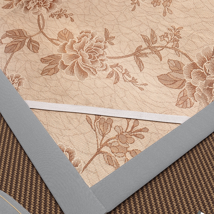 91家纺网 家纺一手货源 找家纺 小牛席业 2026新款艾草清香冰藤-双面席系列（新风格） 艾草清香冰藤席-黑咖