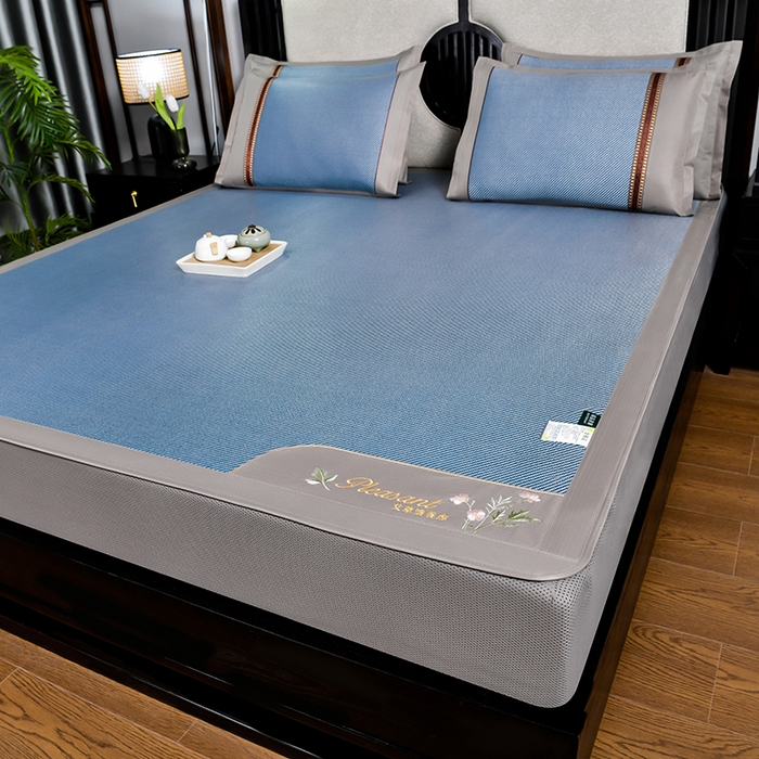 （总）小牛席业 2026新款艾草清香冰藤-双面席系列（床笠款）