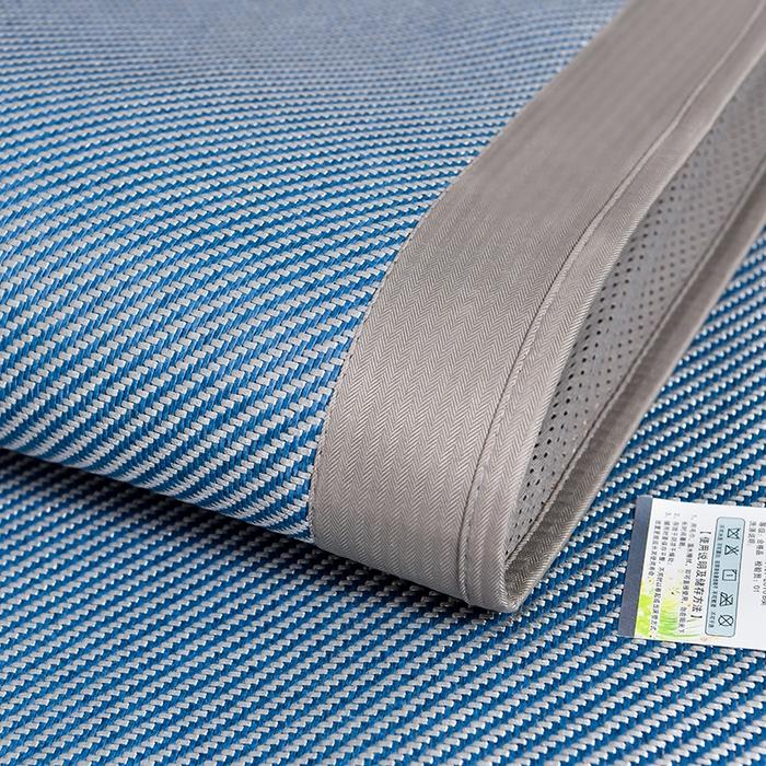 91家纺网 家纺一手货源 找家纺 小牛席业 2026新款艾草清香冰藤-双面席系列（床笠款） 艾草清香冰藤席系列（床笠款）-海蓝