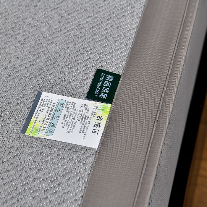 91家纺网 家纺一手货源 找家纺 小牛席业 2026新款艾草清香冰藤-双面席系列（床笠款） 艾草清香冰藤席系列（床笠款）-灰色