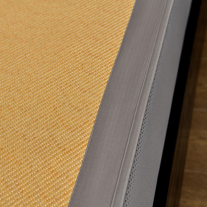 91家纺网 家纺一手货源 找家纺 小牛席业 2026新款艾草清香冰藤-双面席系列（床笠款） 艾草清香冰藤席系列（床笠款）-浅咖