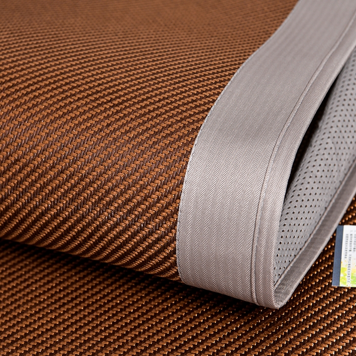 91家纺网 家纺一手货源 找家纺 小牛席业 2026新款艾草清香冰藤-双面席系列（床笠款） 艾草清香冰藤席系列（床笠款）-黑咖