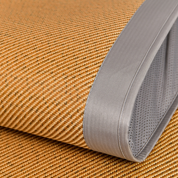 91家纺网 家纺一手货源 找家纺 小牛席业 2026新款艾草清香冰藤-双面席系列（床笠款） 艾草清香冰藤席系列（床笠款）-深咖