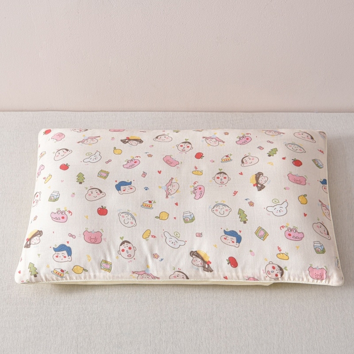 91家纺网 家纺一手货源 找家纺 小桃姐家纺 2025新款全棉纯棉双层纱枕套卡通纯棉儿童枕套30*50cm 学生枕套40*60 小新