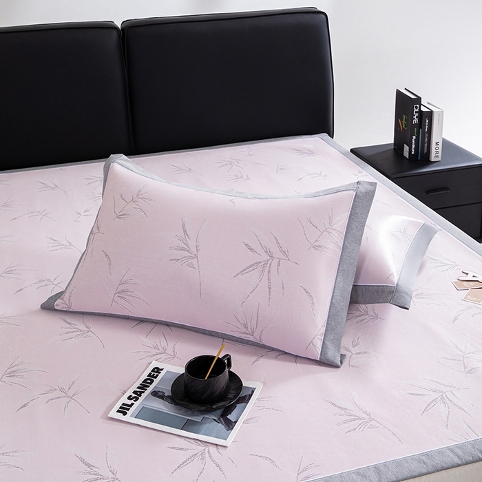 （总）小牛席业 2026新款高端全PE柳烟冰丝夏凉枕套单枕套枕套单件