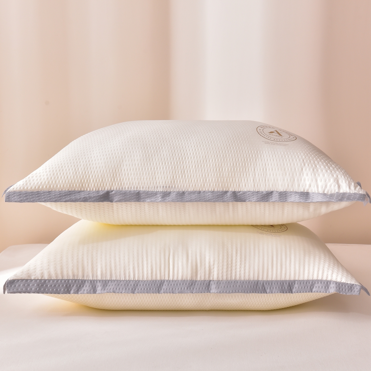 91家纺网 家纺一手货源 找家纺 （总）小桃姐家纺 2025新款柔软透气云朵泡泡纱枕头枕芯