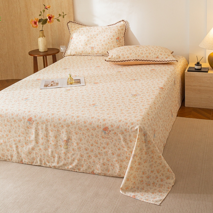 91家纺网 家纺一手货源 找家纺 （总）优米家纺 2026新款棉麻印花床单单件床单单品