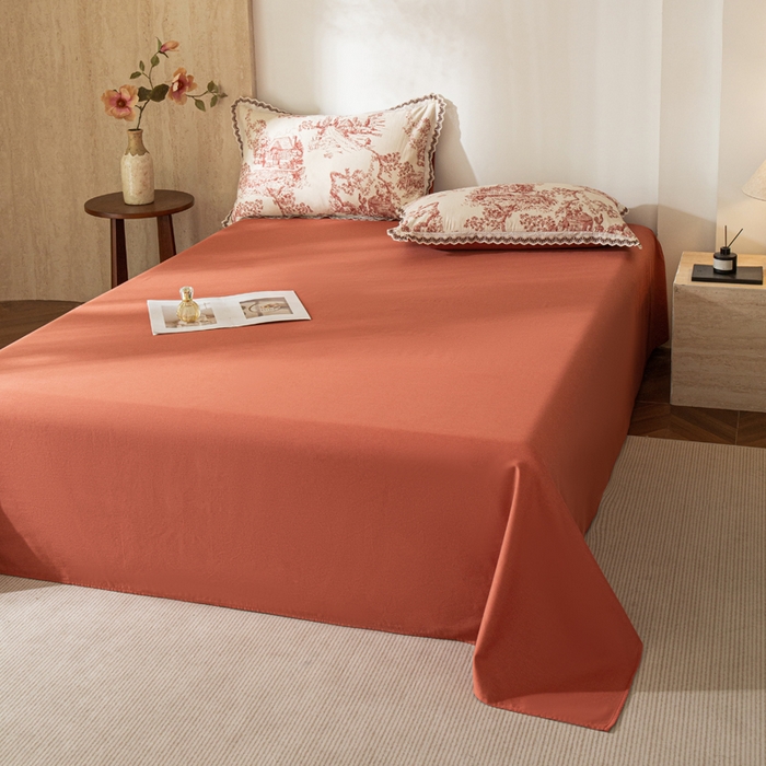 91家纺网 家纺一手货源 找家纺 （总）优米家纺 2026新款棉麻印花床单单件床单单品