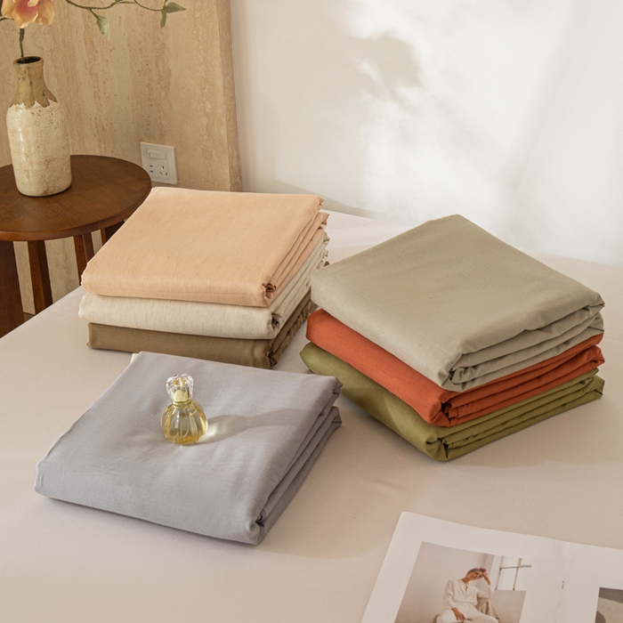 91家纺网 家纺一手货源 找家纺 优米家纺 2026新款棉麻印花床单单件床单单品 组合图仅供参考不可下单