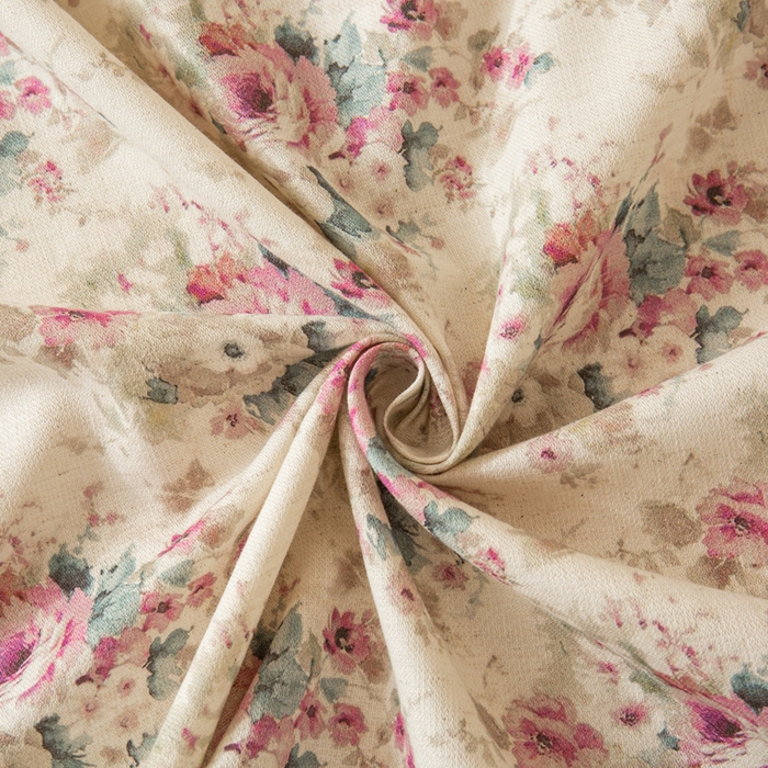 91家纺网 家纺一手货源 找家纺 优米家纺 2026新款棉麻印花床单单件床单单品 花熙