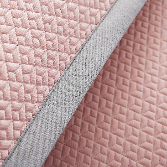 91家纺网 家纺一手货源 找家纺 小牛席业 2026新款鲜花刺绣冷感豆豆枕套单枕套枕套单件 粉色