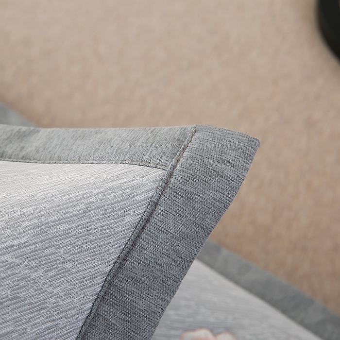 91家纺网 家纺一手货源 找家纺 小牛席业 2026新款鲜花刺绣凉感冰丝枕套单枕套枕套单件 鲜花凉感冰丝枕套-灰色