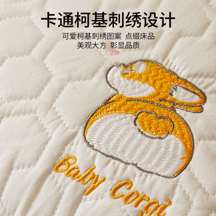 91家纺网 家纺一手货源 找家纺 （总）小桃姐家纺 2025新款全棉纯棉刺绣卡通柯基立体枕头枕芯