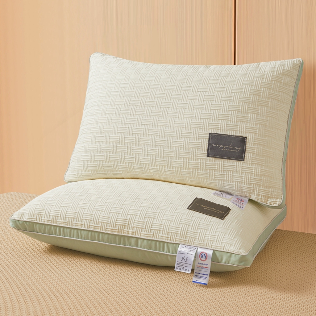 91家纺网 家纺一手货源 找家纺 （总）小桃姐家纺 2025新款针织提花立体枕冲量爆款 高度填充可定制 枕头枕芯