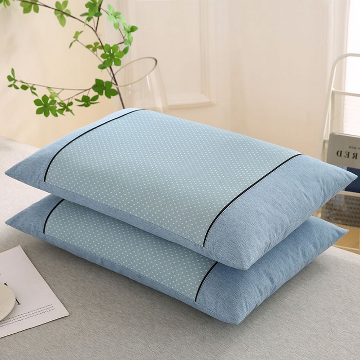 小牛席业 2026新款PE满天星凉感冰丝枕【夏凉枕】枕头枕芯 满天星冰丝夏凉枕-蓝色