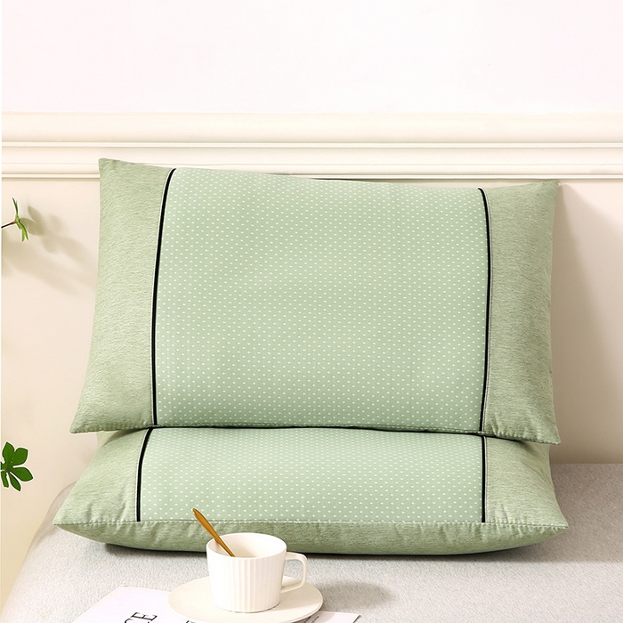 91家纺网 家纺一手货源 找家纺 小牛席业 2026新款PE满天星凉感冰丝枕【夏凉枕】枕头枕芯 满天星冰丝夏凉枕-绿色