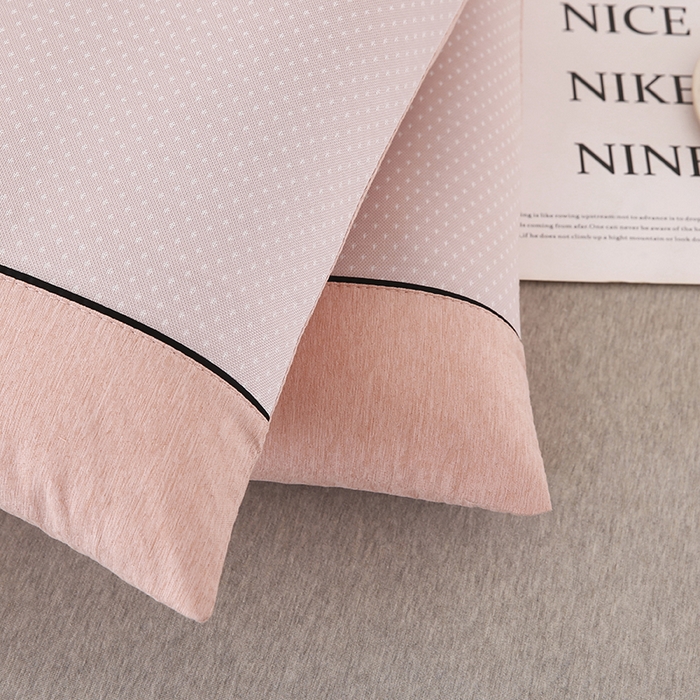 91家纺网 家纺一手货源 找家纺 小牛席业 2026新款PE满天星凉感冰丝枕【夏凉枕】枕头枕芯 满天星冰丝夏凉枕-粉色