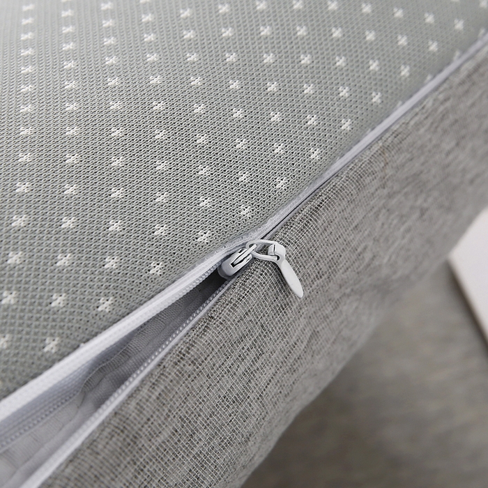 91家纺网 家纺一手货源 找家纺 小牛席业 2026新款PE满天星凉感冰丝枕【夏凉枕】枕头枕芯 满天星冰丝夏凉枕-灰色