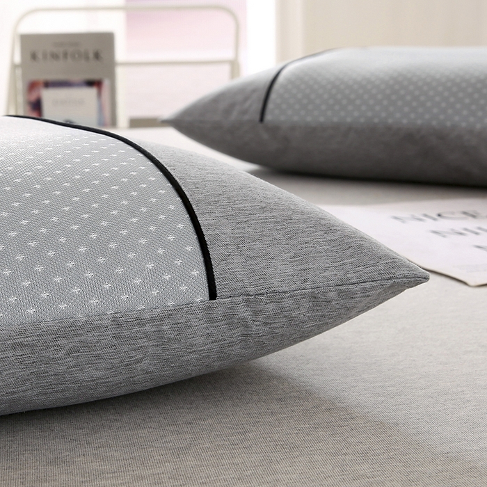 91家纺网 家纺一手货源 找家纺 小牛席业 2026新款PE满天星凉感冰丝枕【夏凉枕】枕头枕芯 满天星冰丝夏凉枕-灰色