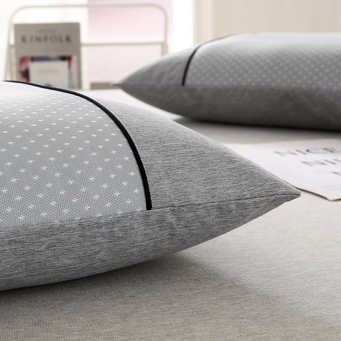 91家纺网 家纺一手货源 找家纺 小牛席业 2026新款PE满天星夏凉【荞麦枕】 灰色