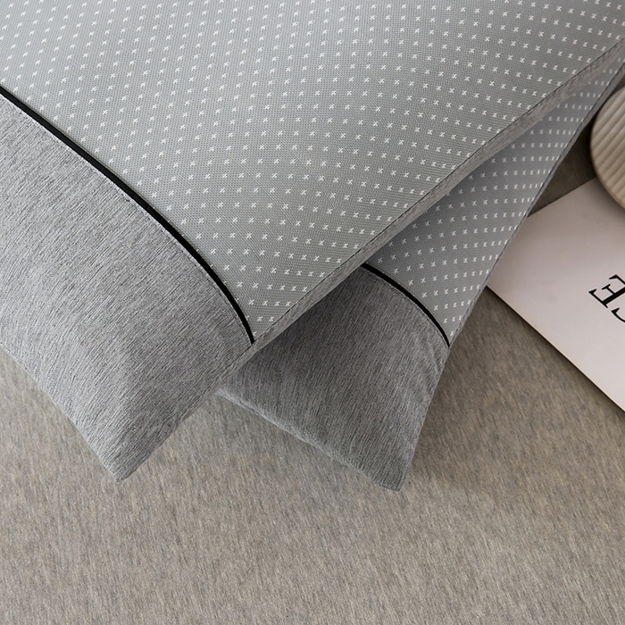 91家纺网 家纺一手货源 找家纺 小牛席业 2026新款PE满天星夏凉【荞麦枕】 灰色