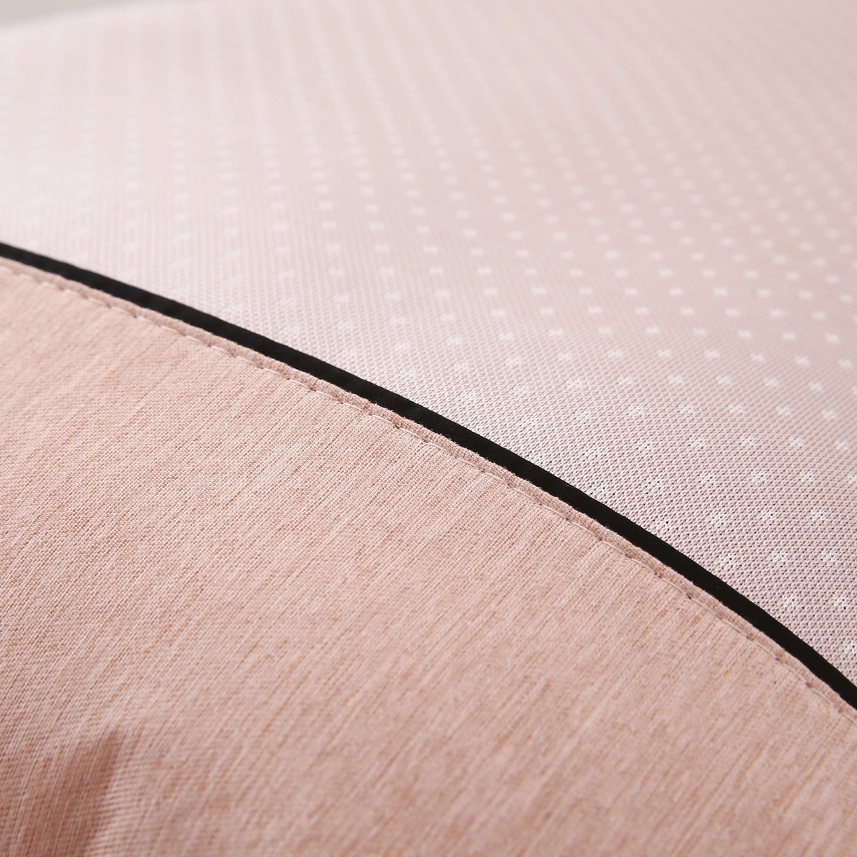 91家纺网 家纺一手货源 找家纺 小牛席业 2026新款PE满天星夏凉【荞麦枕】 粉色