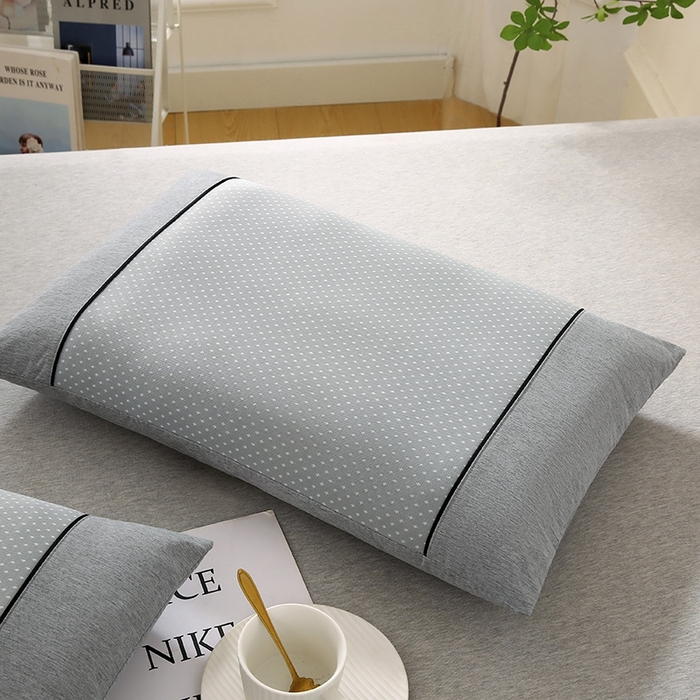 91家纺网 家纺一手货源 找家纺 小牛席业 2026新款PE满天星夏凉【荞麦枕】 灰色