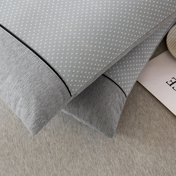 91家纺网 家纺一手货源 找家纺 小牛席业 2026新款PE满天星凉感冰丝枕【夏凉枕】枕头枕芯 满天星冰丝夏凉枕-灰色