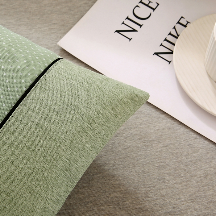 91家纺网 家纺一手货源 找家纺 小牛席业 2026新款PE满天星凉感冰丝枕【夏凉枕】枕头枕芯 满天星冰丝夏凉枕-绿色