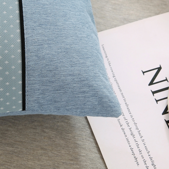 91家纺网 家纺一手货源 找家纺 小牛席业 2026新款PE满天星夏凉【荞麦枕】 蓝色